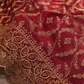 "The Dusty Magenta Duet" Designer Georgette Saree with Veil