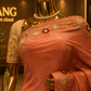 The Exquisite Coral Pink” Premium Designer Saree