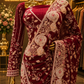 "The Crimson Maroon" Premium Designer Saree
