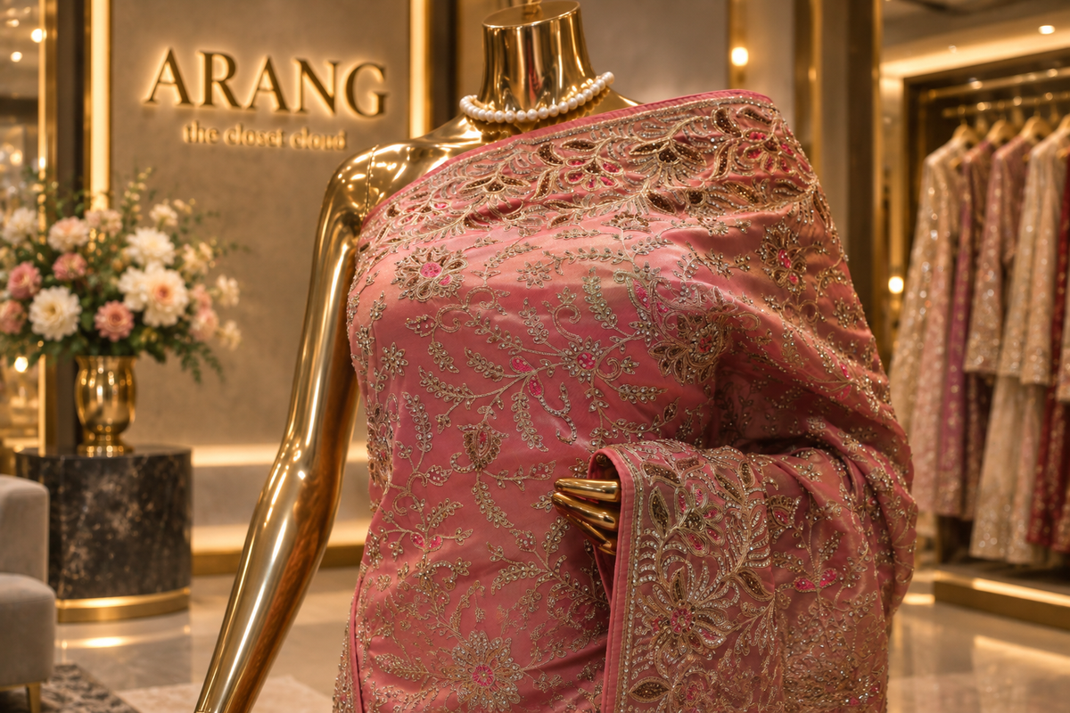 "The Rose Gold" Premium Wedding Wear Saree