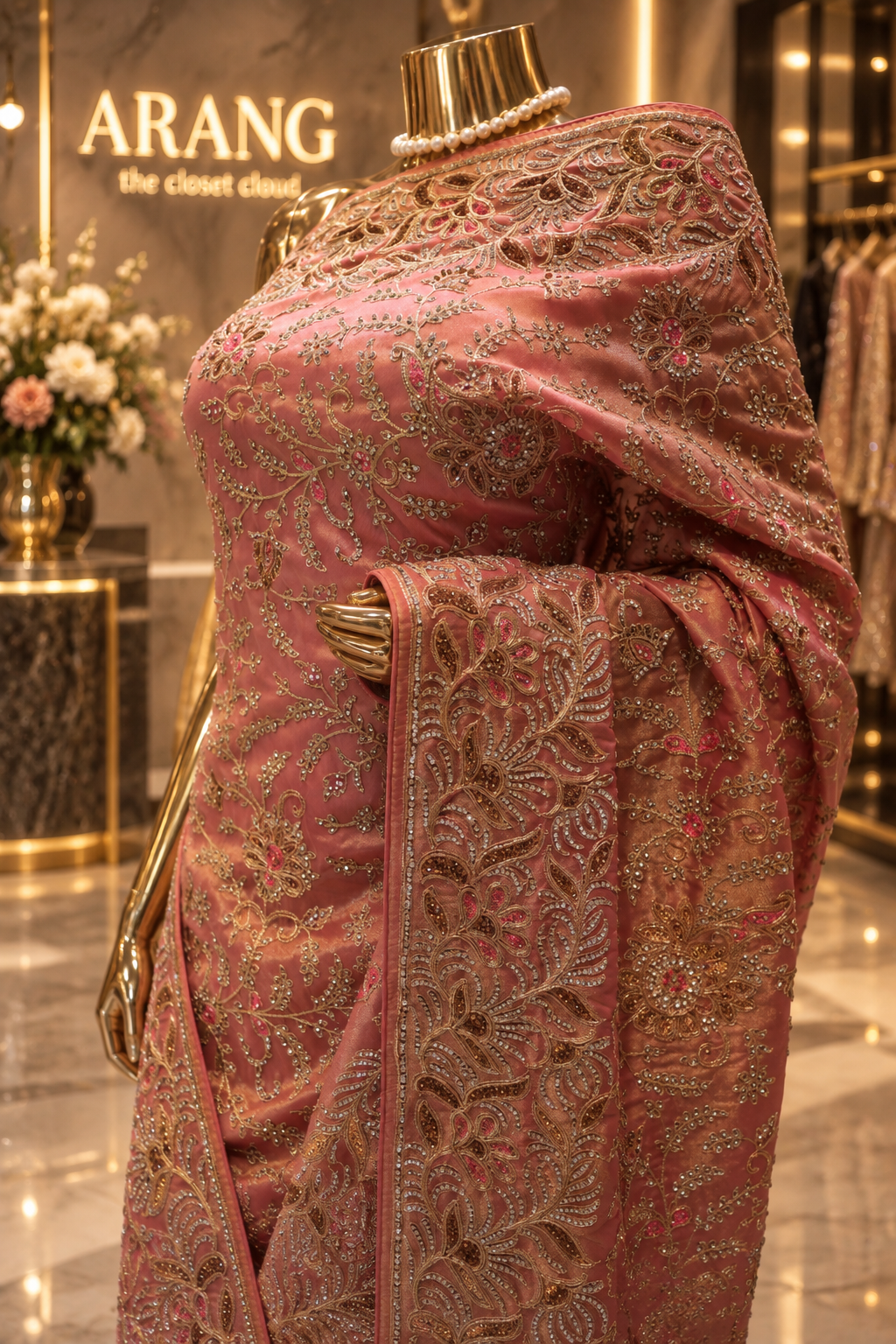 "The Rose Gold" Premium Wedding Wear Saree
