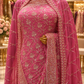 "The Valentine Pink" Premium Designer Saree with Veil