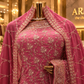 "The Valentine Pink" Premium Designer Saree with Veil