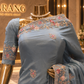 "The Dusty Blue" Premium Designer Saree