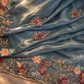 "The Dusty Blue" Premium Designer Saree