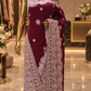 "The Burgundy" Premium Georgette Designer Saree