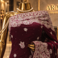 "The Burgundy" Premium Georgette Designer Saree