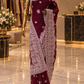 "The Burgundy" Premium Georgette Designer Saree