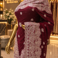 "The Burgundy" Premium Georgette Designer Saree