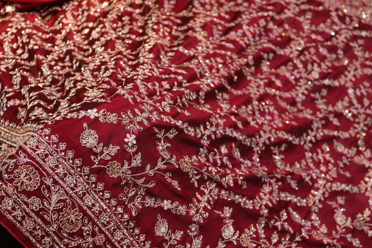 “The Wine Magenta” Premium Designer Saree