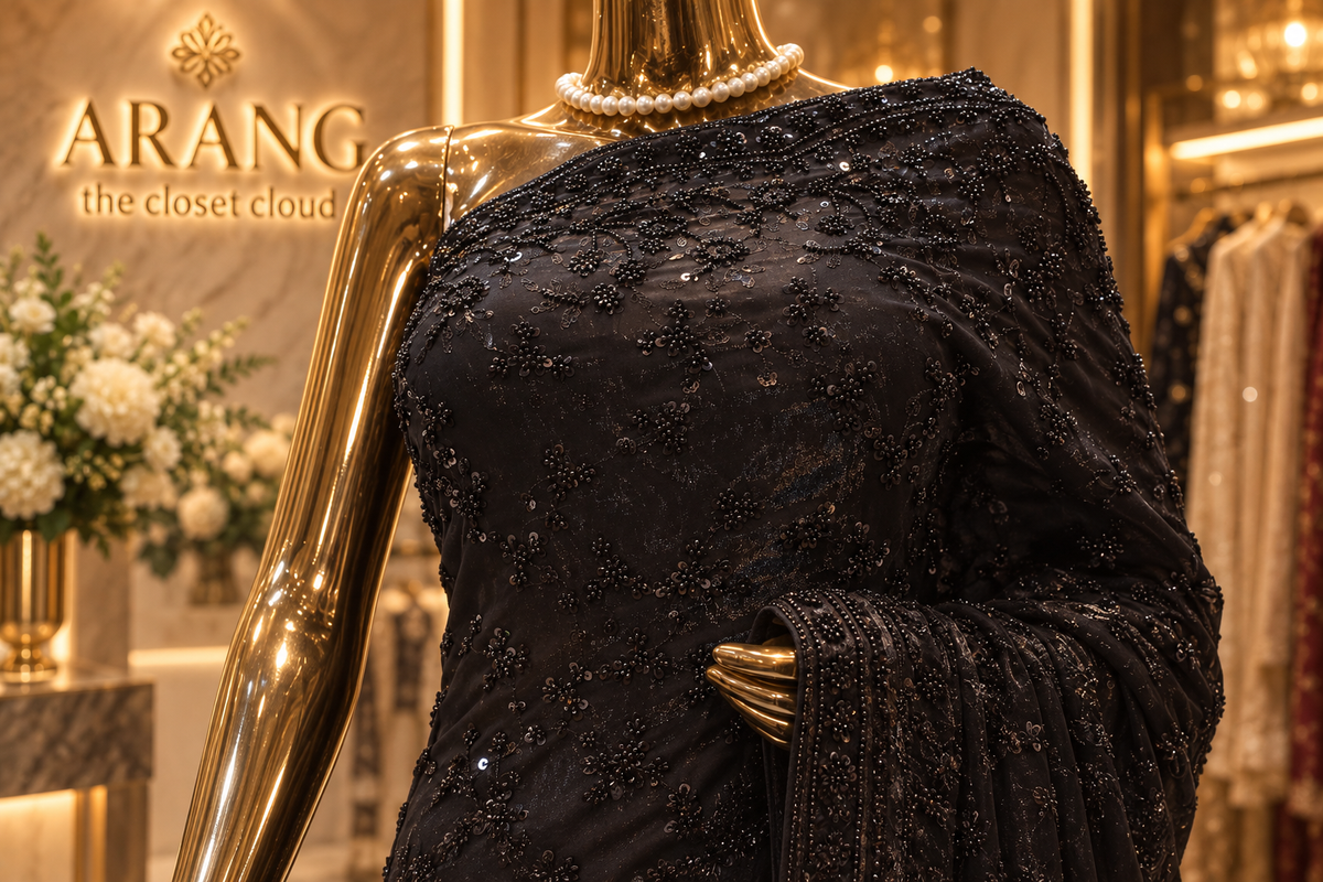 "The Exquisite Black" Premium Designer Saree