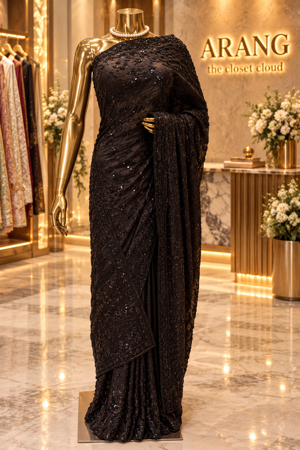 "The Exquisite Black" Premium Designer Saree