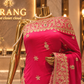“The Fuchsia Pink" Premium Handcrafted Saree