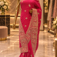 “The Fuchsia Pink" Premium Handcrafted Saree