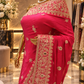“The Fuchsia Pink" Premium Handcrafted Saree