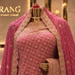 "The Royal Rose Pink" Bridal Saree with Veil