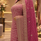 "The Royal Rose Pink" Bridal Saree with Veil