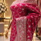 "The Rani Pink" Premium Banarasi Handcrafted Silk Saree