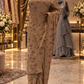 "The Royal Beige Gold" Premium Wedding Wear Saree
