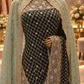 "The Royal Emerald Green" Premium Designer Saree With Veil