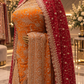 "The Brilliant Yellow" Premium Designer Saree with Veil