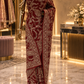 "The Luxury Maroon" Premium Wedding Wear Saree