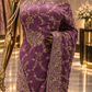 "The Luxury Mauve Purple" Premium Wedding Wear Saree