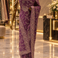 "The Luxury Mauve Purple" Premium Wedding Wear Saree