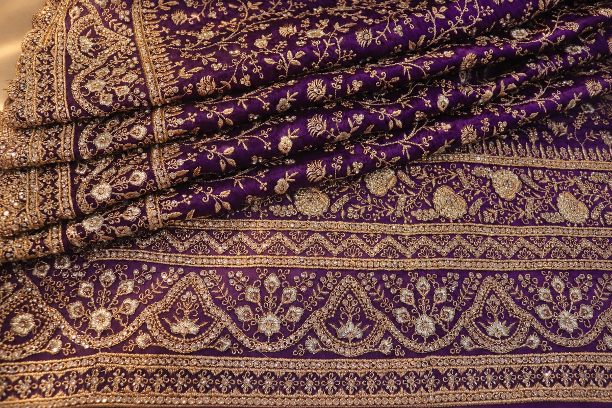 "The Royal Violet" Premium Designer Saree