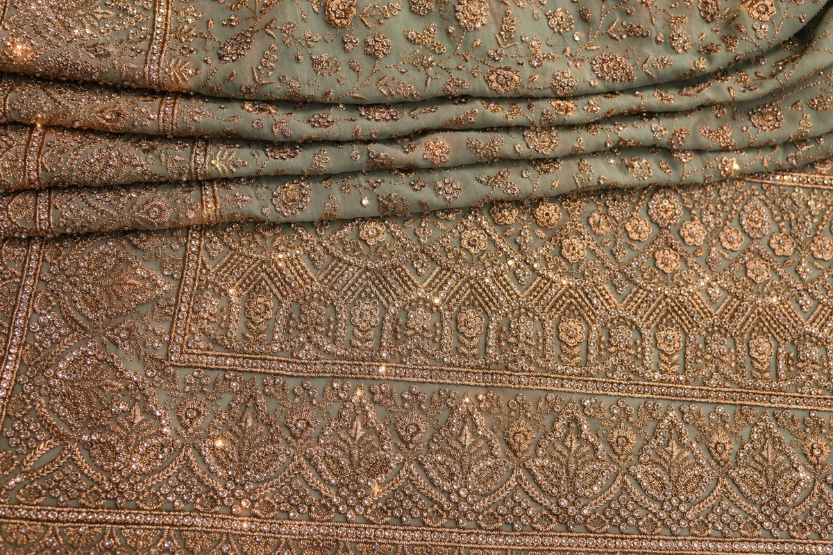 "The Sage Green" Premium Designer Saree