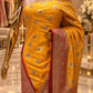 The Luxury Haldi Yellow" Premium Banarasi Silk Saree