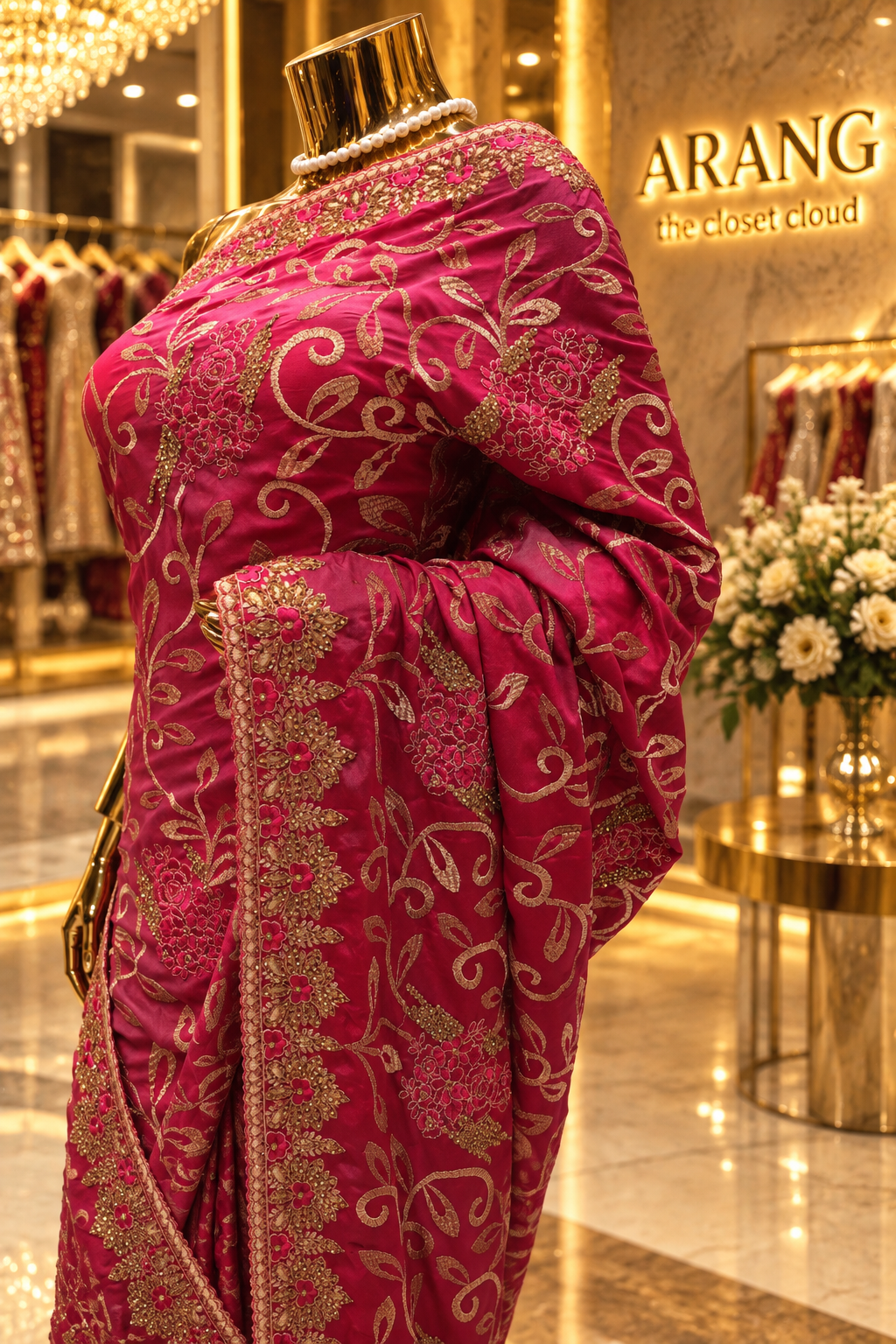 “The Rani Pink” Premium Designer Saree
