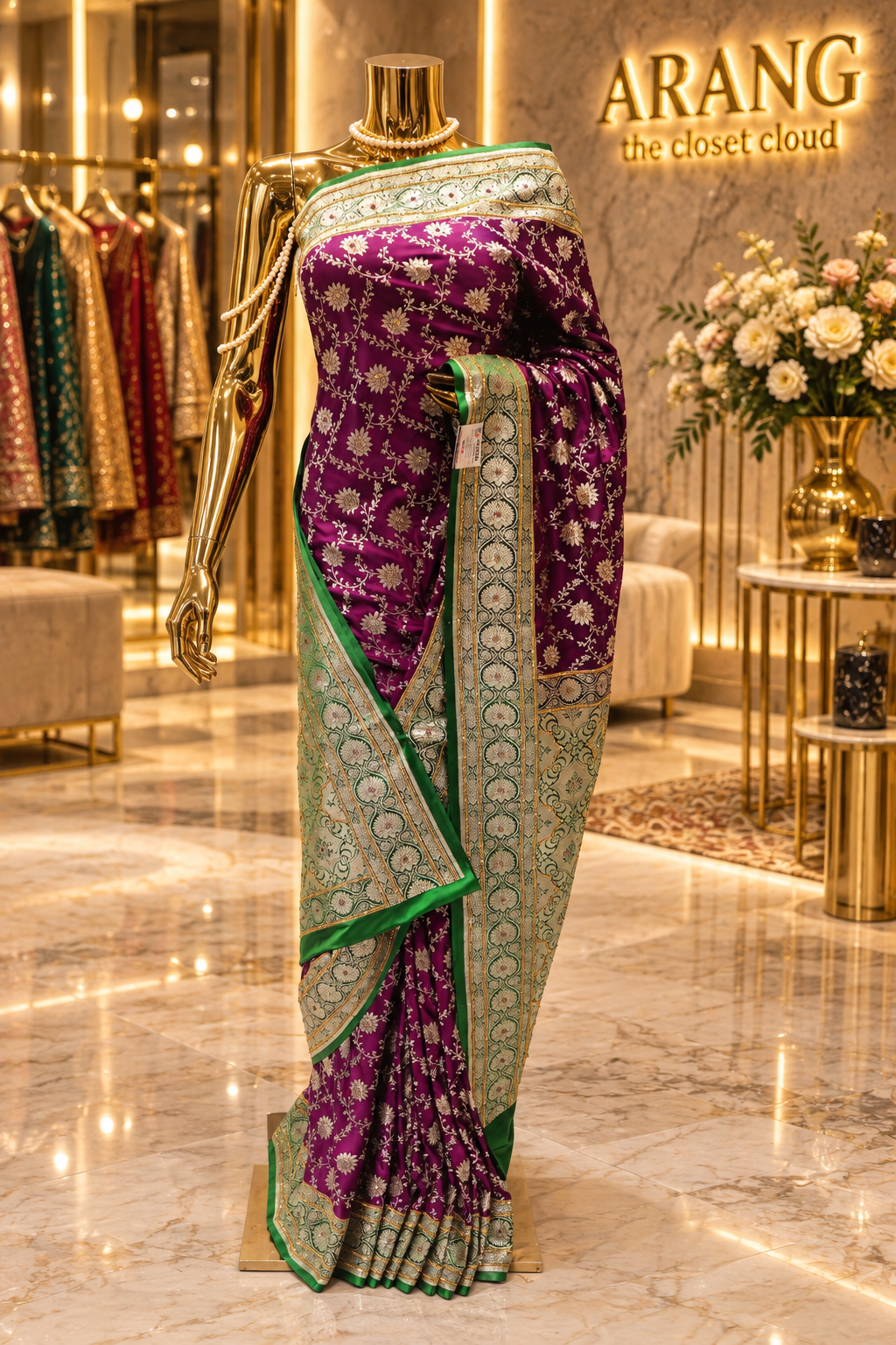 "The Luxury Purple" Premium Banarasi Silk Saree