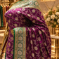 "The Luxury Purple" Premium Banarasi Silk Saree
