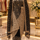 "The Royal Black" Premium Designer Saree with Veil