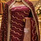 "The Royal Maroon" Premium Banarasi Silk Bridal Saree with Veil