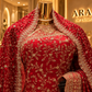 "The Luxury Crimson Red" Premium Bridal Saree with Veil