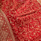 "The Luxury Crimson Red" Premium Bridal Saree with Veil