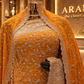 "The Royal Yellow" Premium Designer Saree with Veil