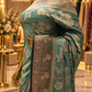 "The Royal Sage Green" Premium Banarasi Crepe Silk Saree