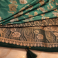 "The Royal Sage Green" Premium Banarasi Crepe Silk Saree