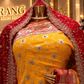 The Luxury Haldi Yellow" Premium Banarasi Silk Saree With Veil