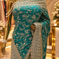 "The Luxury Teal Saree" Premium Designer Saree
