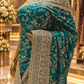 "The Luxury Teal Saree" Premium Designer Saree