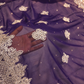 "The Royal Navy Blue" Premium Designer Saree