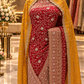 "The Luxury Bridal Red" Premium Bridal Saree With Veil