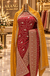 "The Luxury Bridal Red" Premium Bridal Saree With Veil