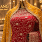 "The Luxury Bridal Red" Premium Bridal Saree With Veil