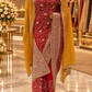 "The Luxury Bridal Red" Premium Bridal Saree With Veil