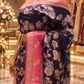 "The Royal Navy Blue" Premium Banarasi Crepe Silk Saree